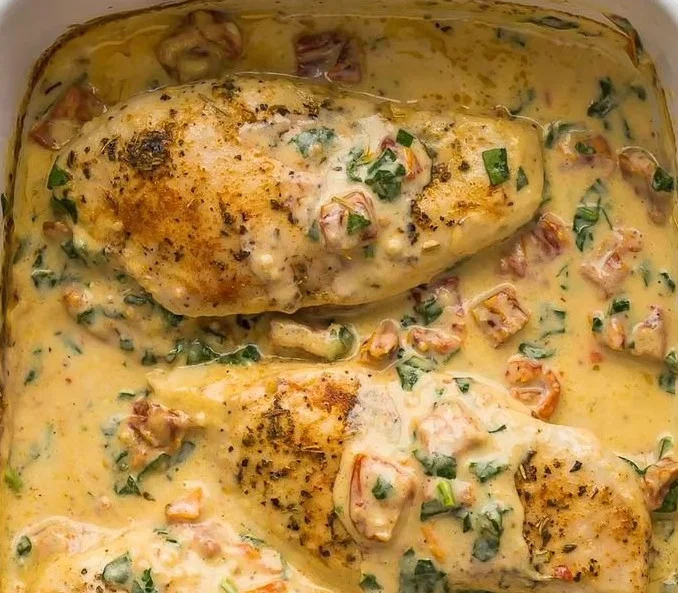Baked Tuscan Chicken Breast