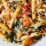 creamy chicken pasta with spinach and tomatoes 2026 07 06 163606