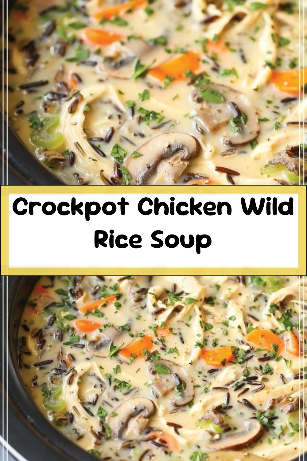 Crockpot Chicken Wild Rice Soup