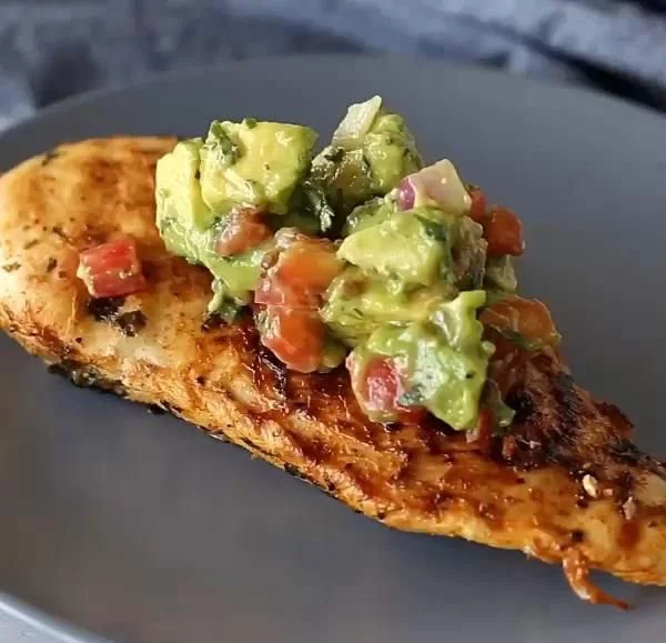 Healthy Cilantro Lime Grilled Chicken with Avocado Salsa