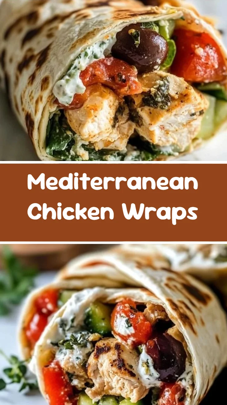 Mediterranean Chicken Wraps