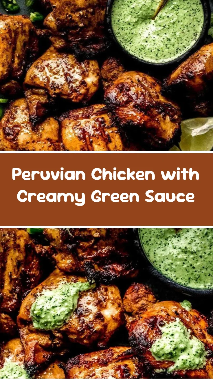 Peruvian Chicken with Creamy Green Sauce